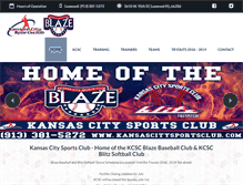 Tablet Screenshot of kansascitysportsclub.com